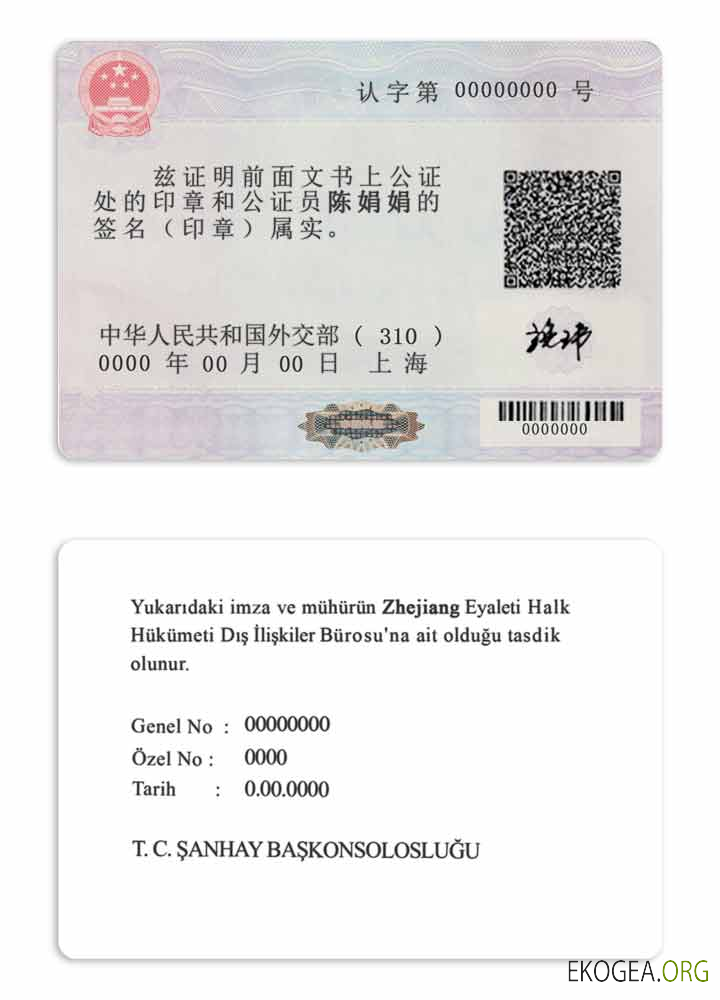 Modèle PSD de timbre de notaire d'étiquette d'authentification de consulat d'ambassade étrangère de Chine